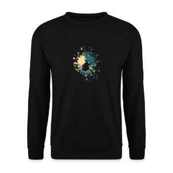 Kayak Sport Frond Color Splash - Unisex Sweatshirt - black - Front - Alina (178cm) & Michal (187cm)
