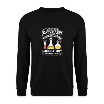 Pourquoi être technologue de laboratoire princes - Sweat-shirt Unisexe - noir - Devant - Alina (178cm) & Michal (187cm)