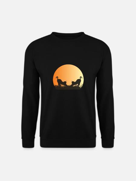 Cat - I'm not socially awkward I just really lik - Unisex Sweatshirt - black