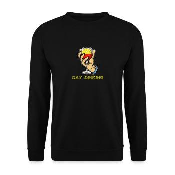 Day Dinking - Lustiger Pickleball Player Paddleball - Unisex Pullover - Schwarz - Vorne - Alina (178cm) & Michal (187cm)