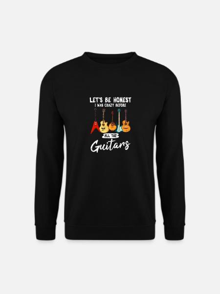 Let's Be Honest Funny Guitar Player Guitar Themed - Unisex Pullover - Schwarz