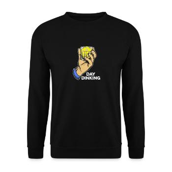 Day Dinking - Humor Pickleball Spieler Paddleball - Unisex Pullover - Schwarz - Vorne - Alina (178cm) & Michal (187cm)