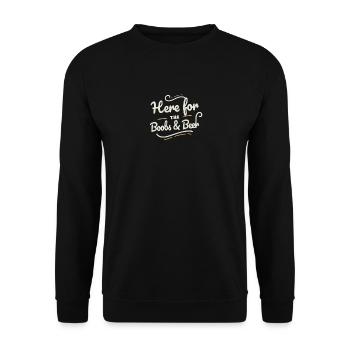 Here for the Beer Feed Festival Bavaria for the breasts - Unisex Sweatshirt - black - Front - Alina (178cm) & Michal (187cm)