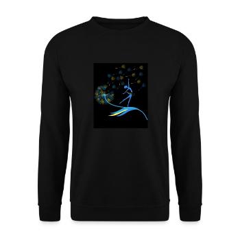 Pissenlit Fille Ukraine Liberté Drapeau ukrainien - Sweat-shirt Unisexe - noir - Devant - Alina (178cm) & Michal (187cm)