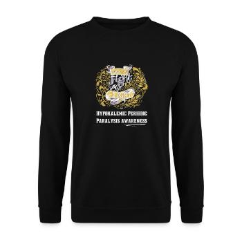 Bekämpfung der hypokaliämischen periodischen Lähmung Bewusstsein - Unisex Pullover - Schwarz - Vorne - Alina (178cm) & Michal (187cm)