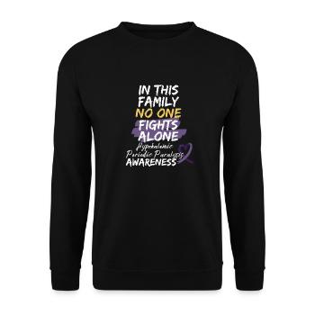 Krieger Hypokaliämische periodische Lähmung Bewusstsein - Unisex Pullover - Schwarz - Vorne - Alina (178cm) & Michal (187cm)