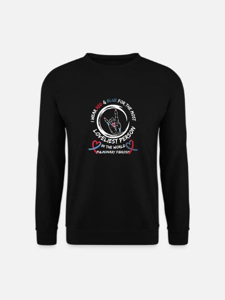 Lungenfibrose ILD Warriors Bewusstsein - Unisex Pullover - Schwarz