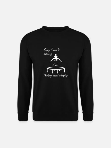 Bounce Trampoline Funny Saying Trampolinist - Unisex Sweatshirt - black