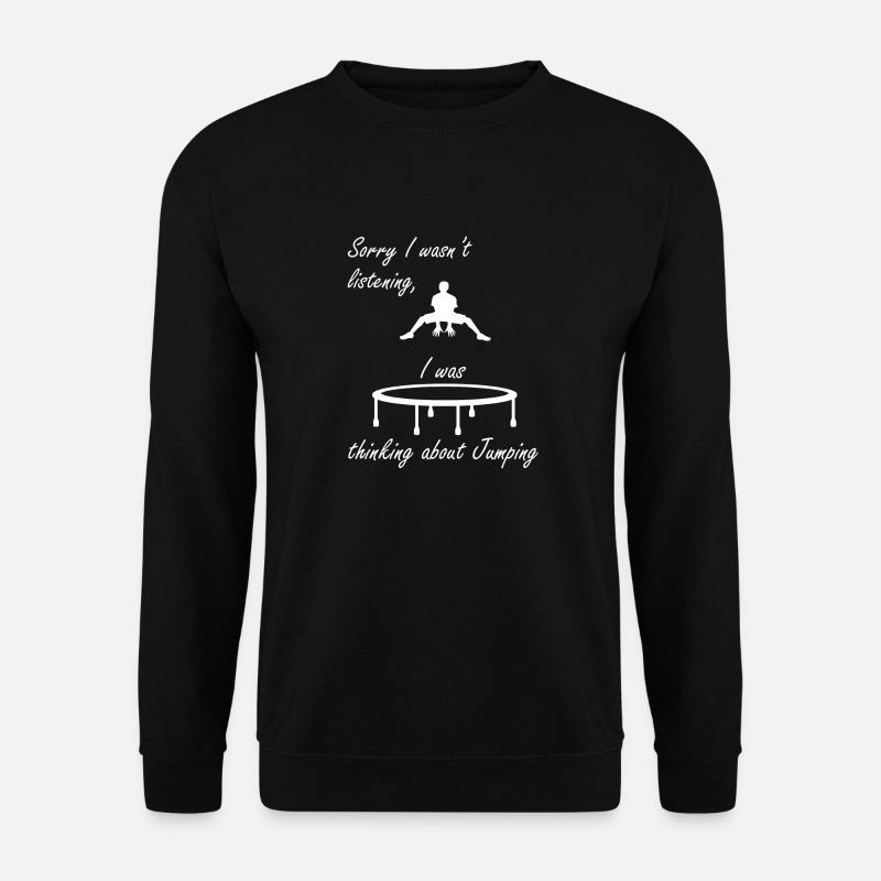 Bounce Trampoline Funny Saying Trampolinist - Unisex Sweatshirt - black