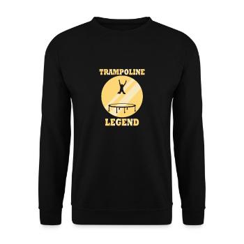 Trampoline Legend Ironic Saying Legen - Sweat-shirt Unisexe - noir - Devant - Alina (178cm) & Michal (187cm)
