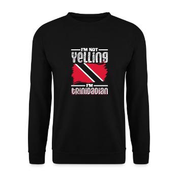 Trinidad and Tobago Flag Trinidadian Im Not - Unisex Pullover - Schwarz - Vorne - Alina (178cm) & Michal (187cm)
