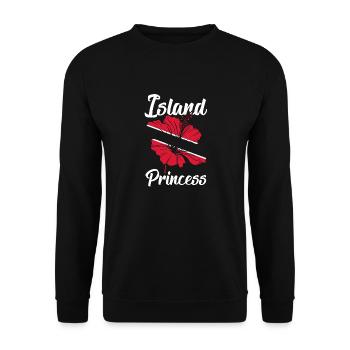 Trinité-et-Tobago Drapeau île de Trinité-et-Tobago - Sweat-shirt Unisexe - noir - Devant - Alina (178cm) & Michal (187cm)