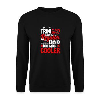 Trinidad et Tobago Drapeau Trinidadian Père Drôle - Sweat-shirt Unisexe - noir - Devant - Alina (178cm) & Michal (187cm)