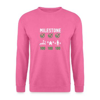 Gym Deadlifts Workout love - ma déroute de fitness de passe-temps - Sweat-shirt Unisexe - rose - Devant