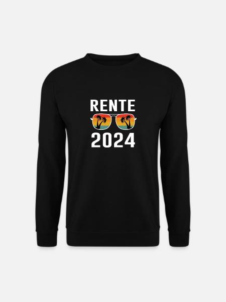 Rente 2024 Geschenk Ruhestand Opa Oma - Unisex Pullover - Schwarz