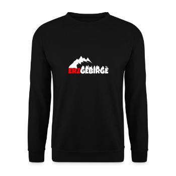 Erzgebirge ist meine Heimat - Unisex Pullover - Schwarz - Vorne - Alina (178cm) & Michal (187cm)