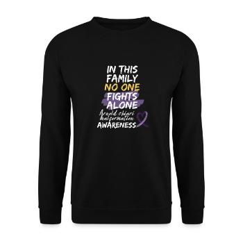 Kampf Arnold Chiari Malformation Warrior Bewusstsein - Unisex Pullover - Schwarz - Vorne - Alina (178cm) & Michal (187cm)