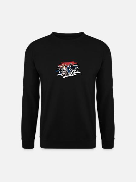 Balkan Serbien Spruch Flagge stolz - Balkan - Unisex Pullover - Schwarz