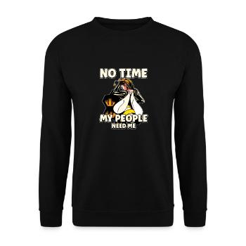 Pas de temps Ma colonie a besoin de moi Apiculteurs Abeilles - Sweat-shirt Unisexe - noir - Devant - Alina (178cm) & Michal (187cm)