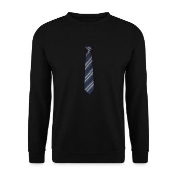 T-shirt avec imprimé cravate - Sweat-shirt Unisexe - noir - Devant - Alina (178cm) & Michal (187cm)