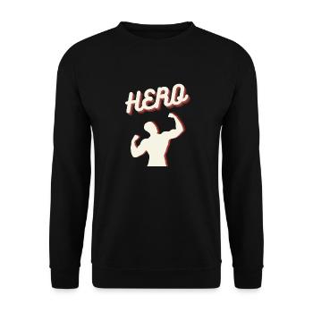 Gym Deadlifts Workout love - ma déroute de fitness de passe-temps - Sweat-shirt Unisexe - noir - Devant - Alina (178cm) & Michal (187cm)