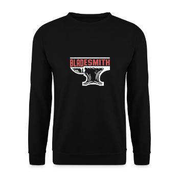 Blacksmith Armourer Goldsmith - Unisex Sweatshirt - black - Front - Alina (178cm) & Michal (187cm)
