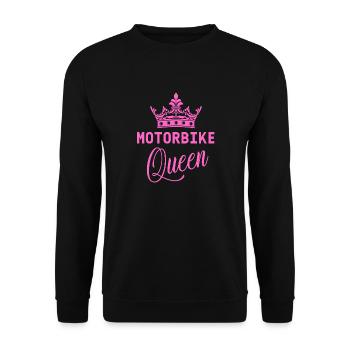 Moto Moto Queen | - Sweat-shirt Unisexe - noir - Devant - Alina (178cm) & Michal (187cm)