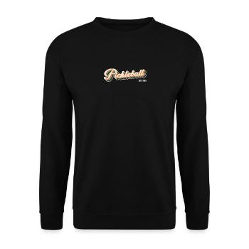 Retro Pickleball Est 1965 Pickleball Trainer Spieler - Unisex Pullover - Schwarz - Vorne - Alina (178cm) & Michal (187cm)