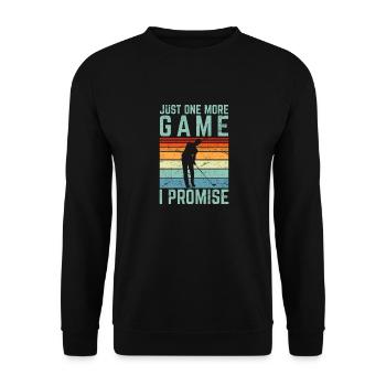 Juste un jeu de plus Drôle de golf Drôle Amateur de golf - Sweat-shirt Unisexe - noir - Devant - Alina (178cm) & Michal (187cm)