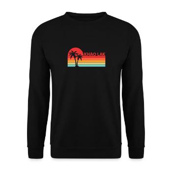 Vintage Holiday Trip Khao Lak Thaïlande Asie - Sweat-shirt Unisexe - noir - Devant - Alina (178cm) & Michal (187cm)