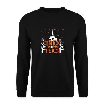 Chauves-souris citrouilles d’Halloween aigres-douces ou aigres - Sweat-shirt Unisexe - noir - Devant - Alina (178cm) & Michal (187cm)