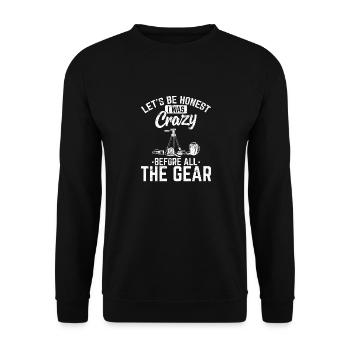 Funny Camera Gear Funny Photography Lovers Joke Ph - Unisex Sweatshirt - black - Front - Alina (178cm) & Michal (187cm)
