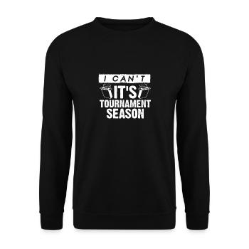 I Cant It's Tournament Season Trading Cards - Unisex Pullover - Schwarz - Vorne - Alina (178cm) & Michal (187cm)