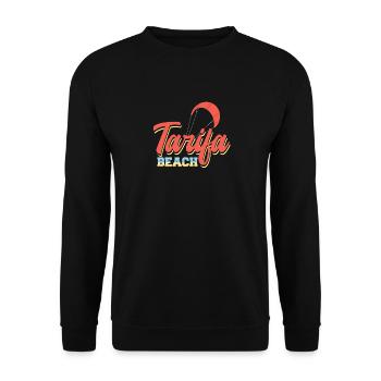 Tarifa Beach Spain Kite-Surfing Paradise - Unisex Sweatshirt - black - Front - Alina (178cm) & Michal (187cm)