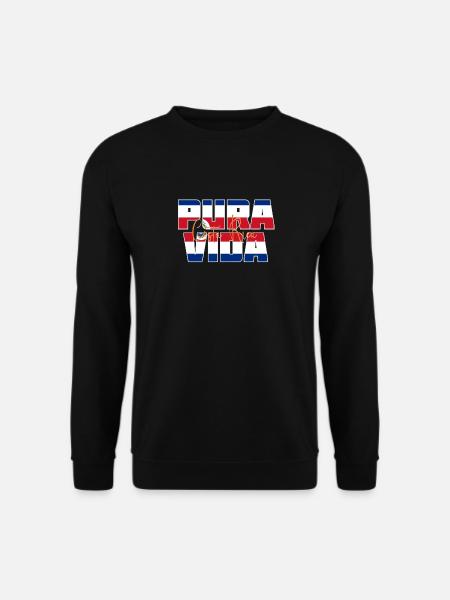 Pura Vida Devise par Costa Rica Holiday Design - Sweat-shirt Unisexe - noir