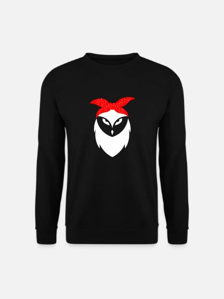 Eule - Unisex Pullover - Schwarz