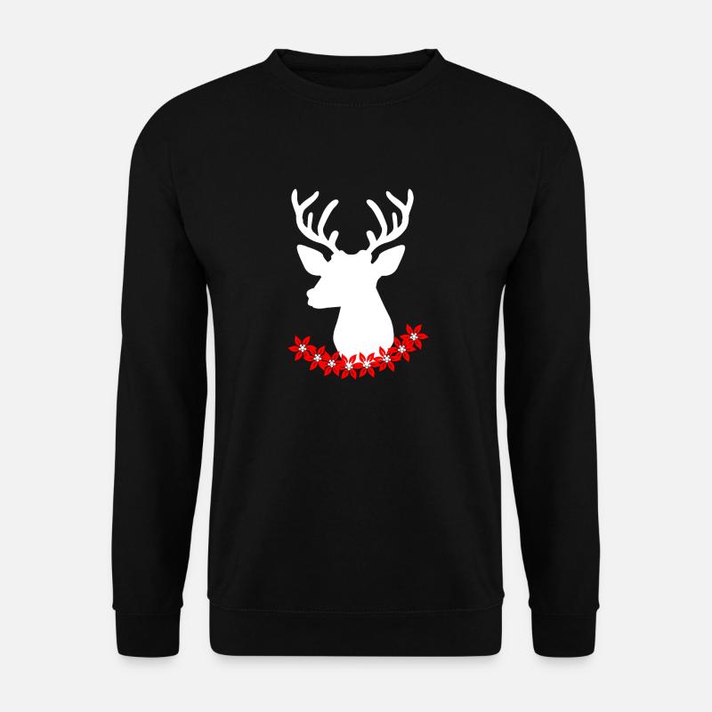 Swiss deer - Unisex Sweatshirt - black
