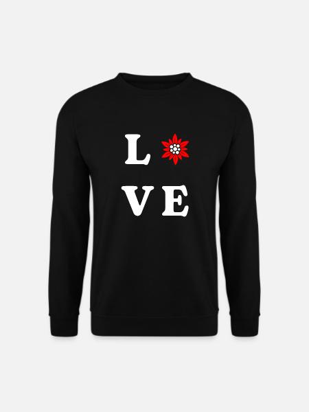 Schweiz Love - Unisex Pullover - Schwarz