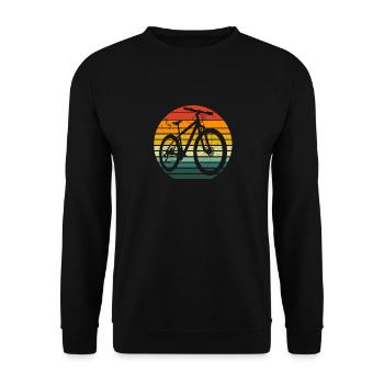 Mountain bike design for cyclists - Unisex Sweatshirt - black - Front - Alina (178cm) & Michal (187cm)