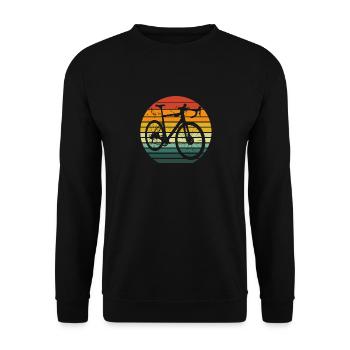 Conception de vélos de route pour les cyclistes - Sweat-shirt Unisexe - noir - Devant - Alina (178cm) & Michal (187cm)