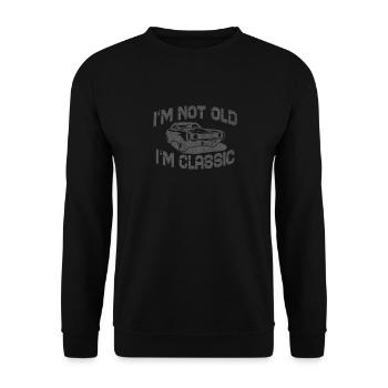 Je ne suis pas vieux, je suis un design automobile classique pour hommes - Sweat-shirt Unisexe - noir - Devant - Alina (178cm) & Michal (187cm)