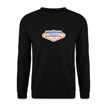American Las Vegas Design bienvenue à fabuleux - Sweat-shirt Unisexe - noir - Devant - Alina (178cm) & Michal (187cm)