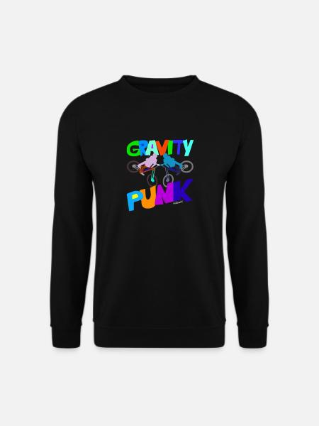 Gravity-bikeart und lifestyle - Unisex Pullover - Schwarz