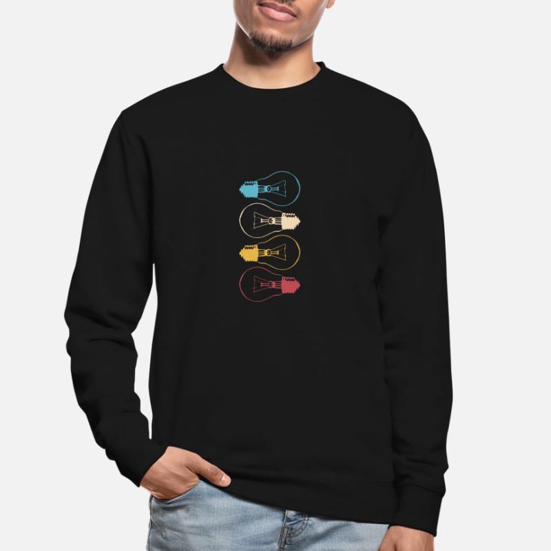 Idea Light Bulb Light Brain Cool Lamp Thinking 1 Unisex Sweatshirt