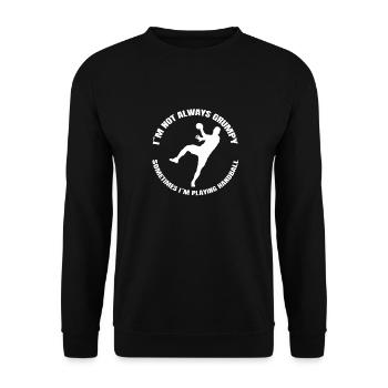 Joueurs de handball Club de handball Joueurs de handball - Sweat-shirt Unisexe - noir - Devant - Alina (178cm) & Michal (187cm)