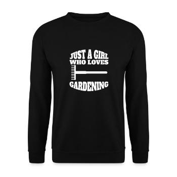 Gärtnerin Mädchen Garten Obstgarten Hobbygärtnerin - Unisex Pullover - Schwarz - Vorne - Alina (178cm) & Michal (187cm)