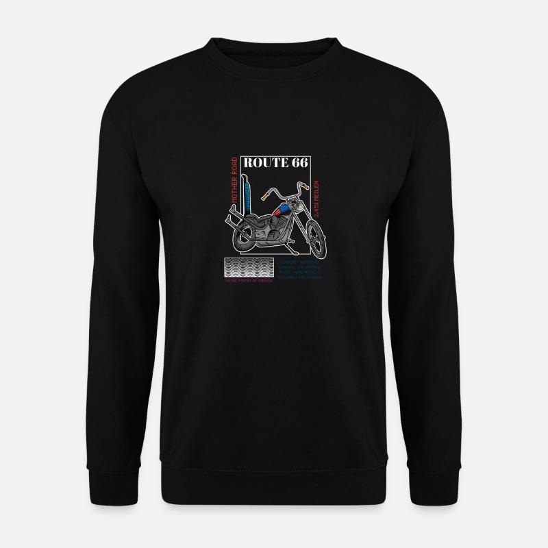 Motorcycle Route - Unisex Sweatshirt - black