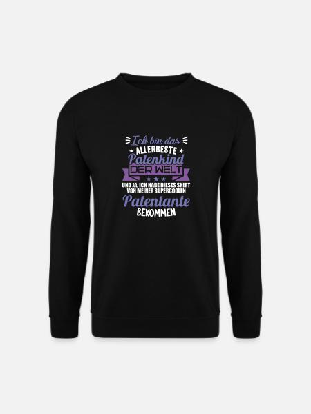 Patenonkel Patententante beste Patenkind der Welt - Unisex Pullover - Schwarz
