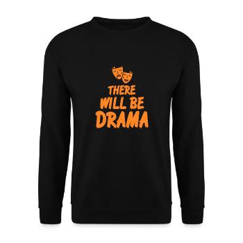 Il y aura drama Vintage Acting T-Shirt présent - Sweat-shirt Unisexe - noir - Devant - Alina (178cm) & Michal (187cm)