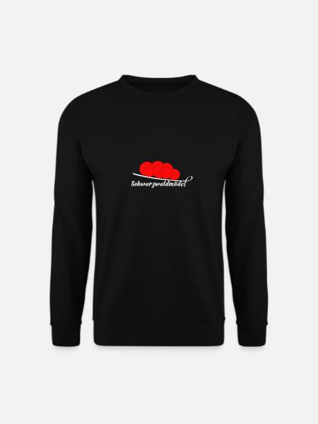 Schwarzwälder Bollenhut Schwarzwaldmädel - Unisex Pullover - Schwarz